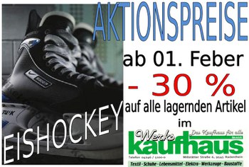 Werkskaufhaus Aktion Eishockey Artikel